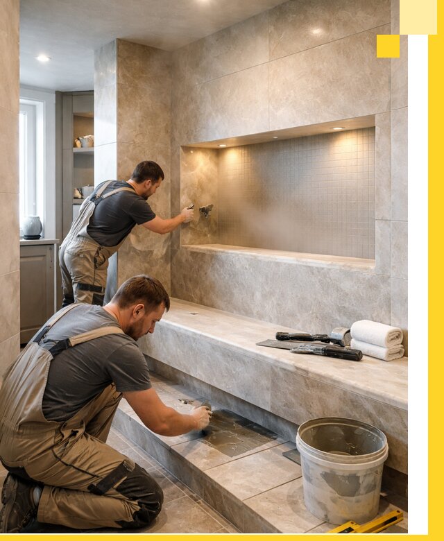 Профессиональное строительство хамама в квартире в Калининграде