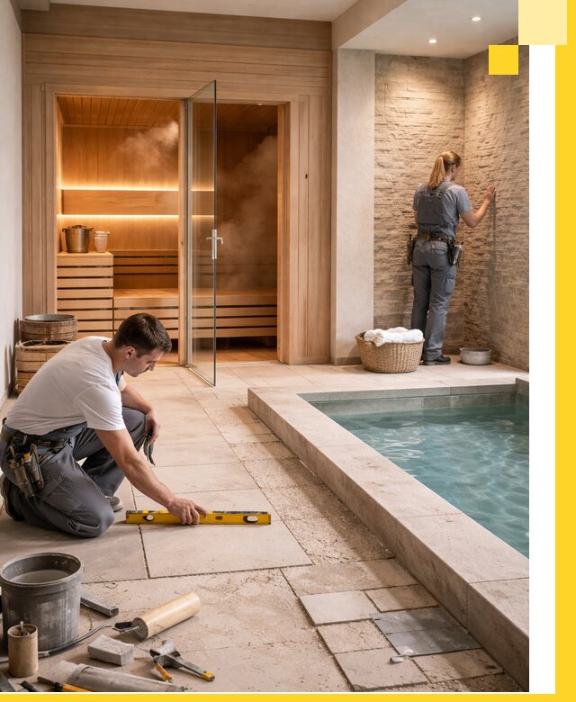 Комплексный дизайн и отделка интерьеров SPA под ключ в Калининграде